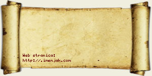 Janko Bujak vizit kartica